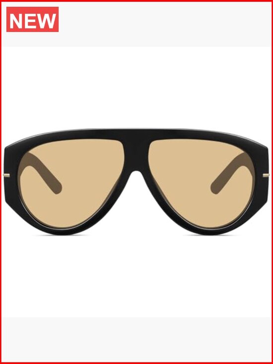 Oversized Retro Shield Sunglasses UV400 Protection for Driving Traveling